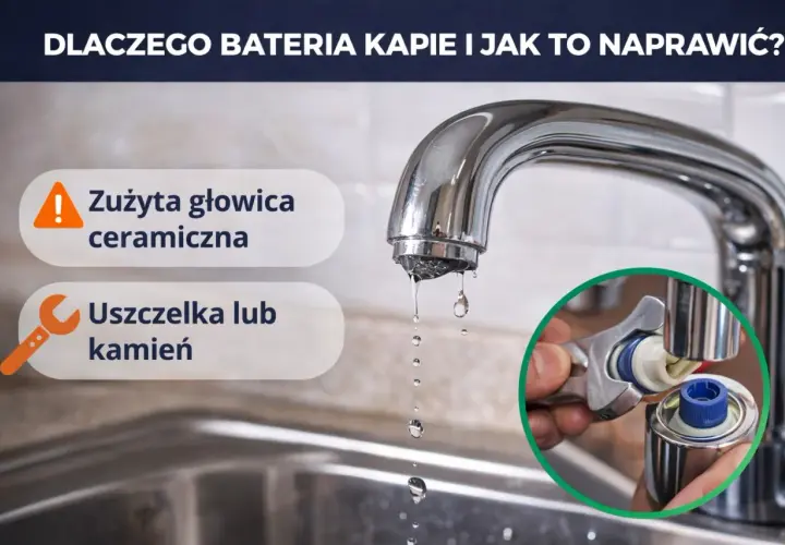 Kapiąca bateria? Może to zużyta głowica ceramiczna lub uszczelka. Naprawa jest prosta!