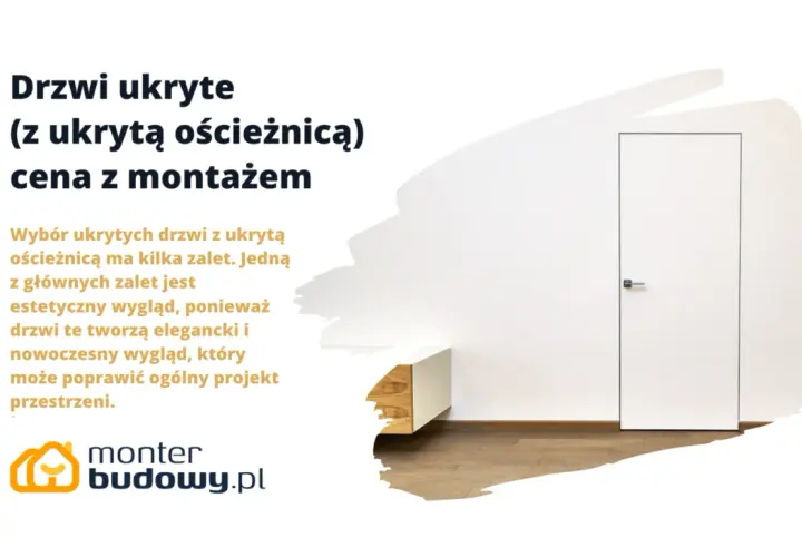 Drzwi ukryte z ukrytą ościeżnicą – poznaj montaż i cenę. Eleganckie, nowoczesne, idealne do Twojej przestrzeni.