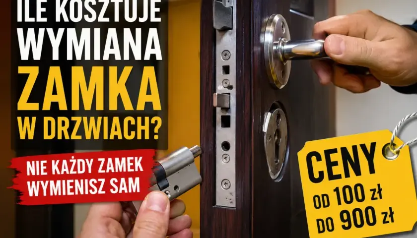 Ile kosztuje wymiana zamka w drzwiach? Ceny od 100 do 900 zł. Nie każdy zamek wymienisz sam.