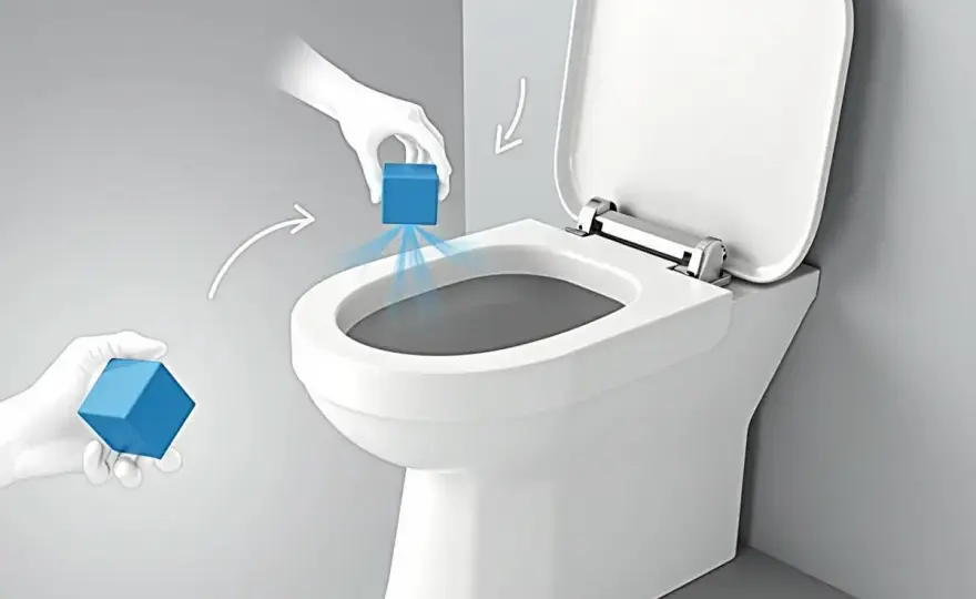 Kostka WC w toalecie bez kołnierza - Jak zamontować?